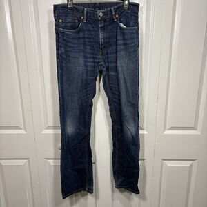 Levi's 559 Jeans Mens 33x32 Relaxed Straight Fit Blue Denim Distressed Wash